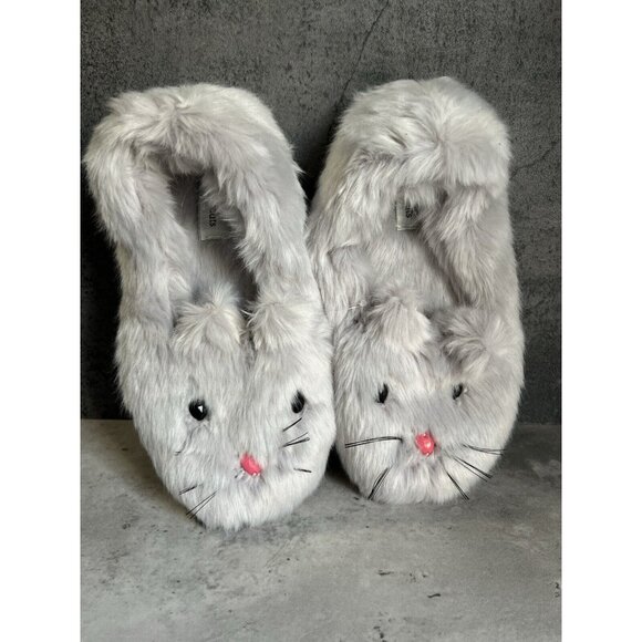 Crewcuts Bunny Slippers Girls Size 4.5 Womens Size 6/6.5 - Picture 8 of 13